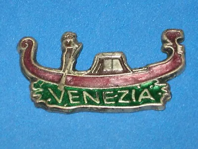 VENEZIA Venice Itay Gondola Boat Metal Refrigerator Magnet Travel Souvenir  • $2