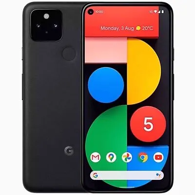 £146.98 • Buy Google Pixel 5 GTT9Q 128GB 8GB 16MP Smartphone Mobile Just Black Unlocked GOOD{