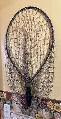 Vintage Fly-Fishing Dip Net - Copper Tubing Frame With Rubber Handle • $65