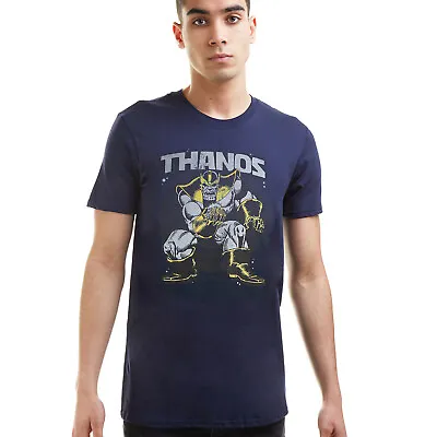 Official Marvel Mens Thanos Stance T-shirt Navy S - XXL • £9.99