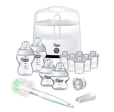 £39.99 • Buy Tommee Tippee Electric Steam Steriliser Set Bottles Soother Brush Pots Set