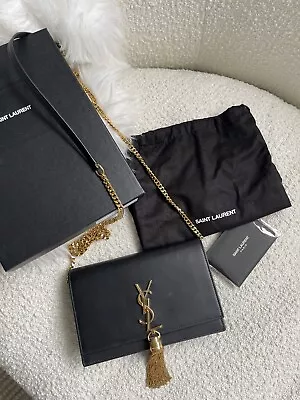 Saint Laurent YSL Tassel Kate Monogram Chain Wallet WOC • $1800