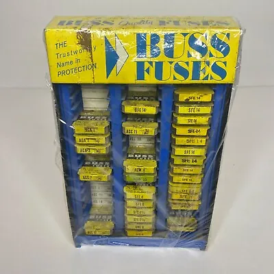 Vintage Buss Fuses Tabletop Display Automotive Garage Gas Oil 9.5  Tall 6 X3.5  • $99.99