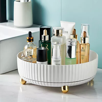 360°Rotating Makeup Tidy Organiser Cosmetic Storage Box Perfume Display Stand UK • £9.95