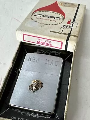 1971 Zippo Lighter / United States Marines Emblem - Unused In The Original Box • $24.50