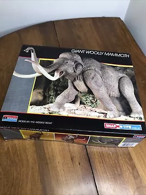 Vintage Open Box Monogram GIANT WOOLLY MAMMOTH 1:13 Model Kit Snap Tite 1987 • $115