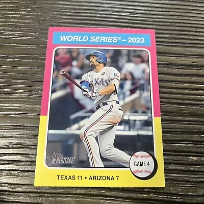 2024 Topps Heritage Marcus Semien #464 World Series Game 4 Texas Rangers • $1.75