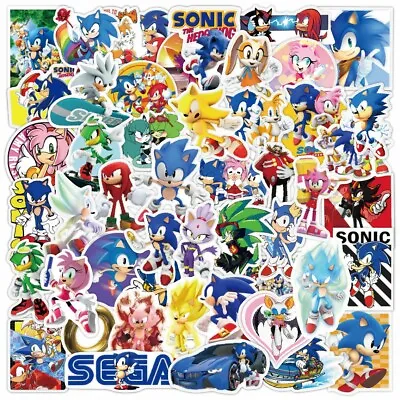 £3.28 • Buy 50PC Sonic The Hedgehog Stickers For Balloon Loot Bag Supplies Birthday Party