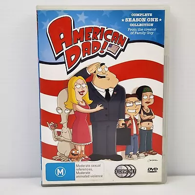 American Dad Season 1 | 3-DVD Set Seth MacFarlane Animated Sitcom 2005 Reg 4 • $4.75