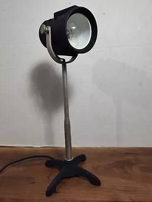 Vintage Miniature Theater/Stage Spot Light Cast Iron And Steel • $44.95