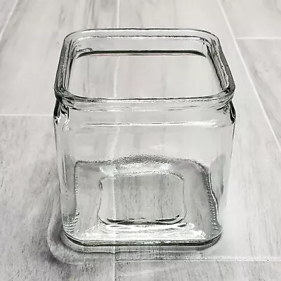 £9.69 • Buy Glass Cube Clear Vase 4.5  X 4.5  X 4.5  Square Flower Centerpiece Art Craft