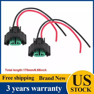 2×H11 Socket Female Adapter Wiring Harness Pigtail Plug Fog-Head Light Connector • $5.95