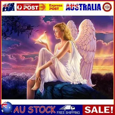 $10.13 • Buy Peace Angel 5D DIY Full Round Drill Diamond Painting Figure Decor Coloring Kits