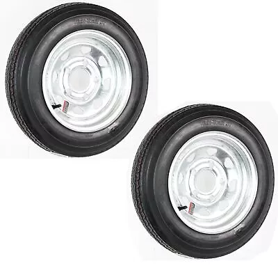 2-Pk Trailer Tire On Rim 4.80-12 480-12 4.80X12 12 LRB 5 Lug Galvanized Wheel • $153.96