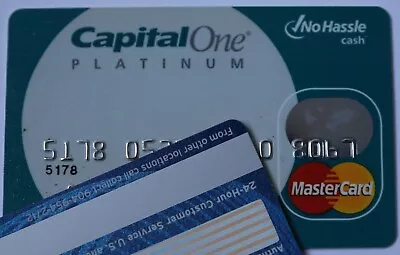 Expired Capital One Platinum Credit Card Master Card No Hassle USA • $12.99