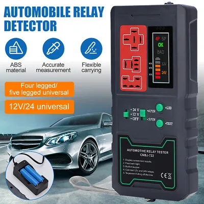 12/24V Universal Electronic Automotive Relay Tester For Car Auto Battery Checker • £29.99
