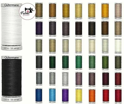 £4.05 • Buy GUTERMANN EXTRA STRONG THREAD 100M HAND & MACHINE/UPHOLSTERY SEWING-Various Col