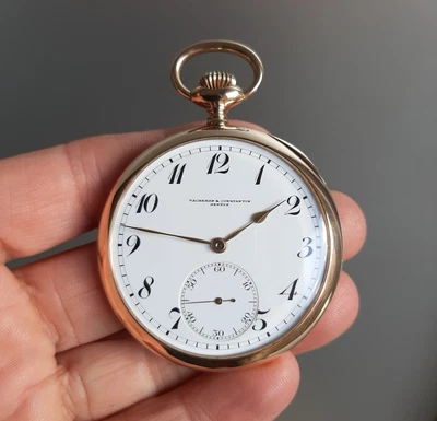 $4000 • Buy Antique Vacheron & Constantin Geneve 14K Gold Pocket Watch 1910’s MINT