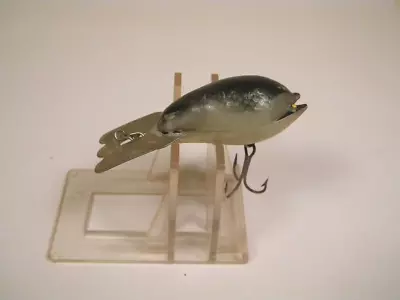 Vintage Arbogast Mud Bug Pearl Black Scale 1 1/2  Rattle Crankbait Lure • $6.99