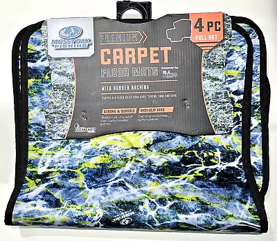 Mossy Oak Finishing Premium Rubber Floor Mats Yellowtail Blue Strong Durable • $68.99