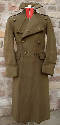 Vintage Relic 32- 36  British Ww2 Officers Wool Greatcoat • £165