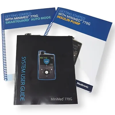 Medtronic Mini Med 770G System User Guide And 2 Getting Started Manuals Set • $14.95