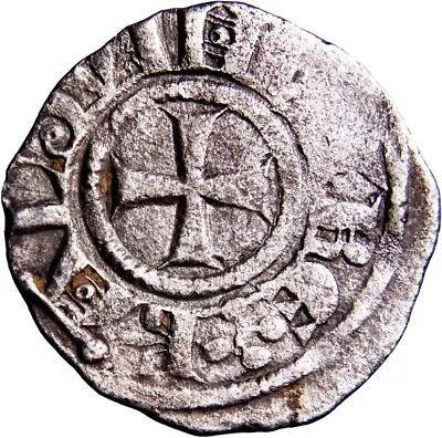 Crusader States - Jerusalem Baldwin III - Obol 1143 KNIGHT Templars Coin Silver • $180.40