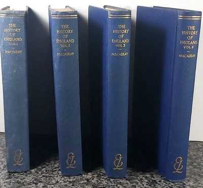 £9.99 • Buy Macaulay's History Of England, Set Of 4 Everyman's Library 1953 Set Of 4