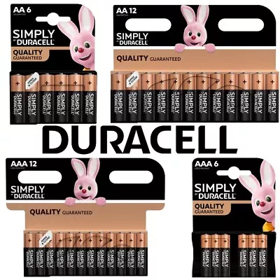 Duracell AA AAA Batteries LR6 Long Expiry Alkaline Mn1500 1.5v Power Lr03 Cell • £2.49