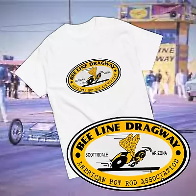 Bee Line Dragway T Shirt Vintage Mesa Arizona Drag Strip Racing Tee • $19.25