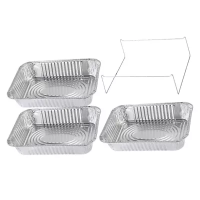 4 Pcs Roaster Pans Refrigerador Para Maquillaje Refrigerator Seafood • £14.58