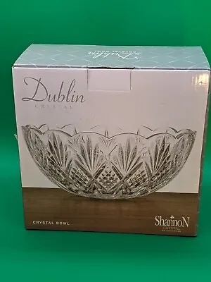 Shannon  Dublin Crystal Bowl By Godinger - 8.5  Diameter - NIB • $25.99