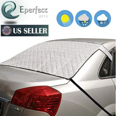 Car Rear Window Snow Cover Back Windshield Ice Frost Magnetic Guard Protector • $16.99