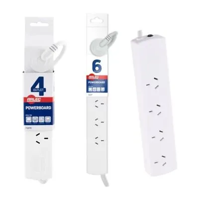 Power Board 4/6 Way Outlets Board Multiple Sockets Safety Overload Protection AU • $4.99