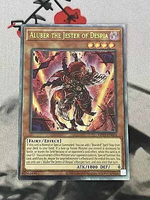 Yugioh! NM Aluber The Jester Of Despia - OP20-EN003 - Ultimate Rare - Unlimited • $17