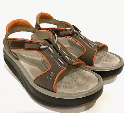 Women’s MBT Staka Sandals Comfort Rocker Curved Sole Toning Shoes Swiss Sz 7 • $39