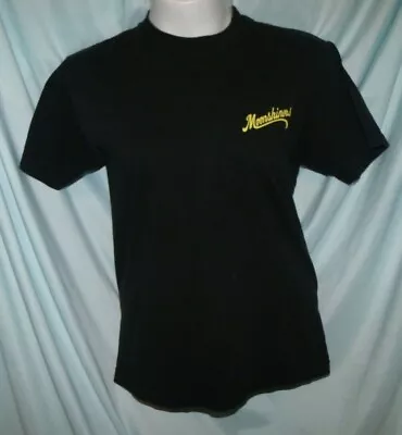 Club Red Solid Black Moonshiners Time To Shine Crew Neck SS Cotton Tee Size M • $6.50