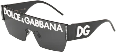 $370.70 • Buy Dolce & Gabbana LOGO DG 2233 Black/Grey 43/14/145 Men Sunglasses