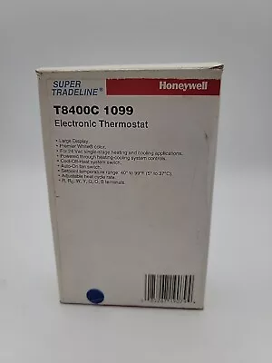 Honeywell Tradeline T8400C 1099 Electronic White Thermostat T8400C1099 • $48.40