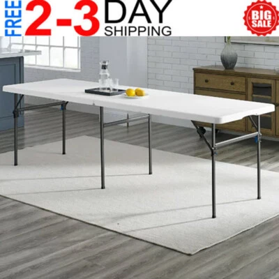 $73.83 • Buy Mainstays 8 Foot Folding Table Outdoor Rectangle Resin Table, White