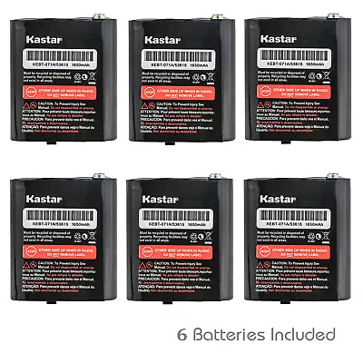 Kastar 6x 1650mAh 3.6V NiMH Battery For Motorola 53615 KEBT-071C HKNW4002 MJ270R • $21.99