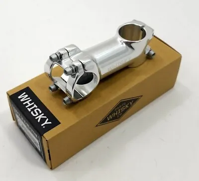 WHISKY No.7 Stem 80mm Clamp 31.8mm +/-6 Degree Silver Aluminum Mountain Bike • $36.85