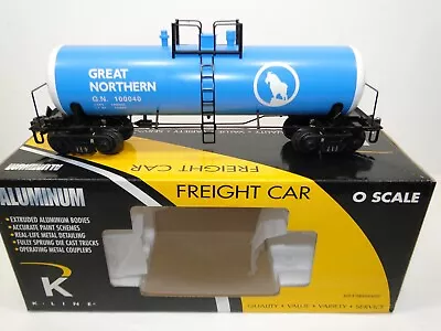 K-Line O O27 Aluminum Tank Car Great Northern Blue K-90016 Semi-Scale NICE!! • $27.50