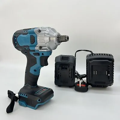 588 Nm Cordless Impact Wrench For Makita Blue Brushless 1/2'' 18V Li-ion Driver • £47.89