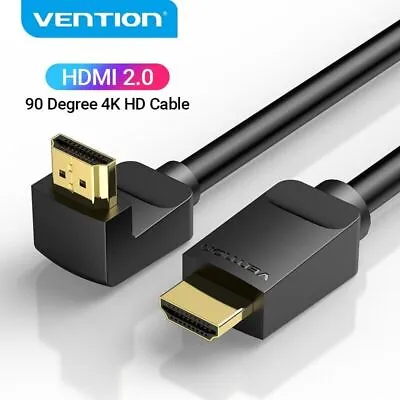 Premium 4k HDMI Cable 2.0 High Speed Gold Plated Lead 2160p 3d HDTV UHD 90 Angle • $7.84