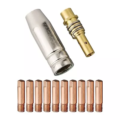 Shroud Contact Tips Gas Nozzle Welding Contact Tip MIG Torch 0.6/0.8/1.0mm • £9.49