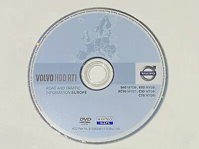 2008 Volvo S40 V50  C30 C70 Navigation Dvd 31326248 Europe Road And Traffic Info • $74.95