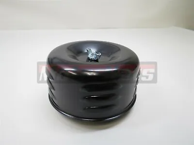 Black 4-5/8  Louvered Air Cleaner Tri Power Intake 1 Or 2 Bbl Chevy Ford Hot Rod • $18.99