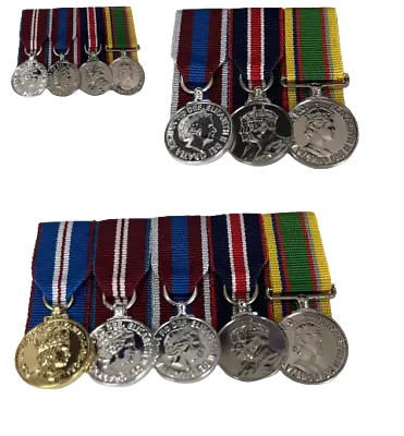 Cadet Medal Jubilee`s & King Charles Coronation Mini. Courtmounted Medal Sets • £4