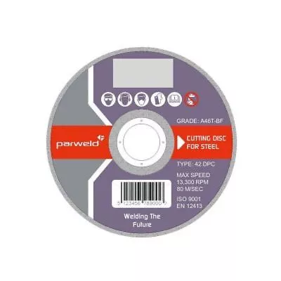 (PACK OF 10) Parweld 9  230mm X 1.9mm Thin Stainless Steel Metal Cutting Discs  • £18